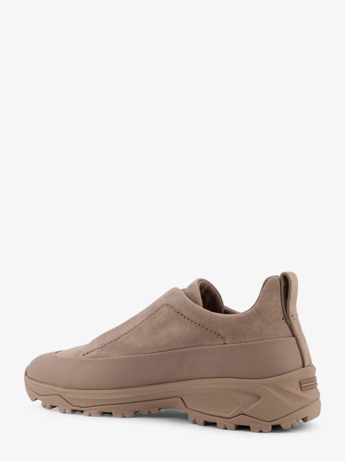 Zegna Triple Stitch Suede Low-top Sneakers