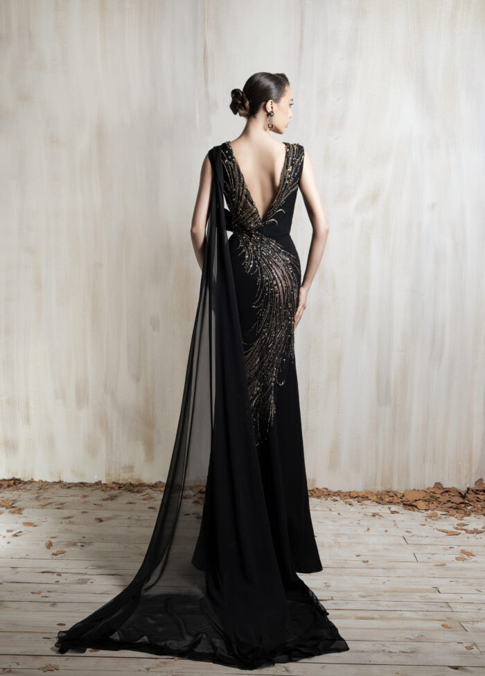Ziad Nakad Black Gown