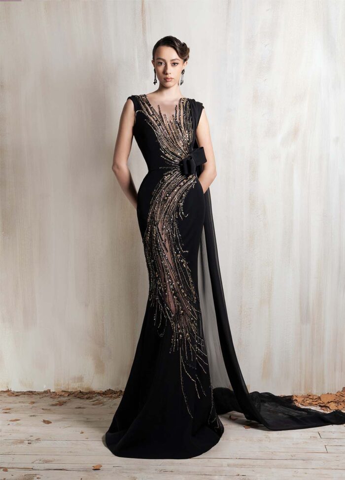 Ziad Nakad Black Gown