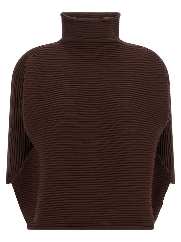 pleats please issey miyake 'zig zag knit' blouse PLEATS PLEASE ISSEY MIYAKE 'Zig Zag Knit' Blouse