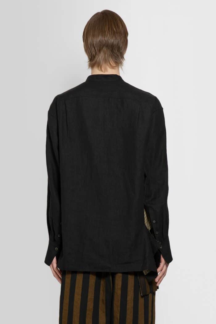 ZIGGY CHEN Asymmetric Collage Shirt