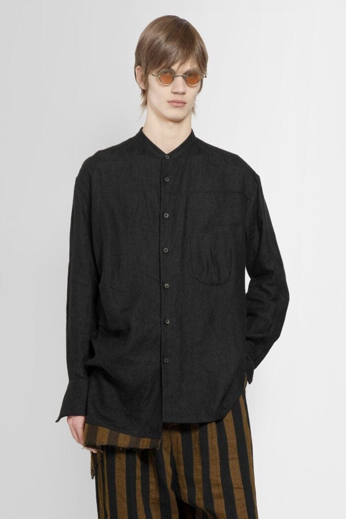 ZIGGY CHEN Asymmetric Collage Shirt