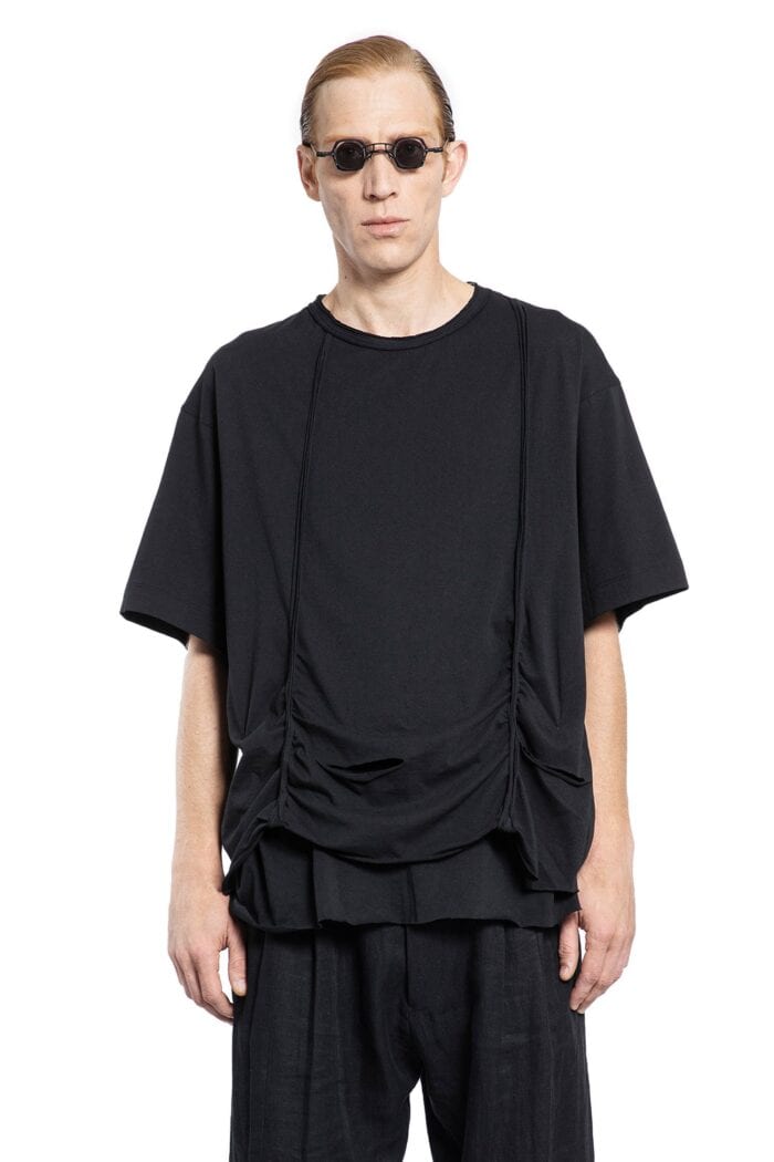 ZIGGY CHEN Distressed Cut-and-sewn Oversized T-shirt