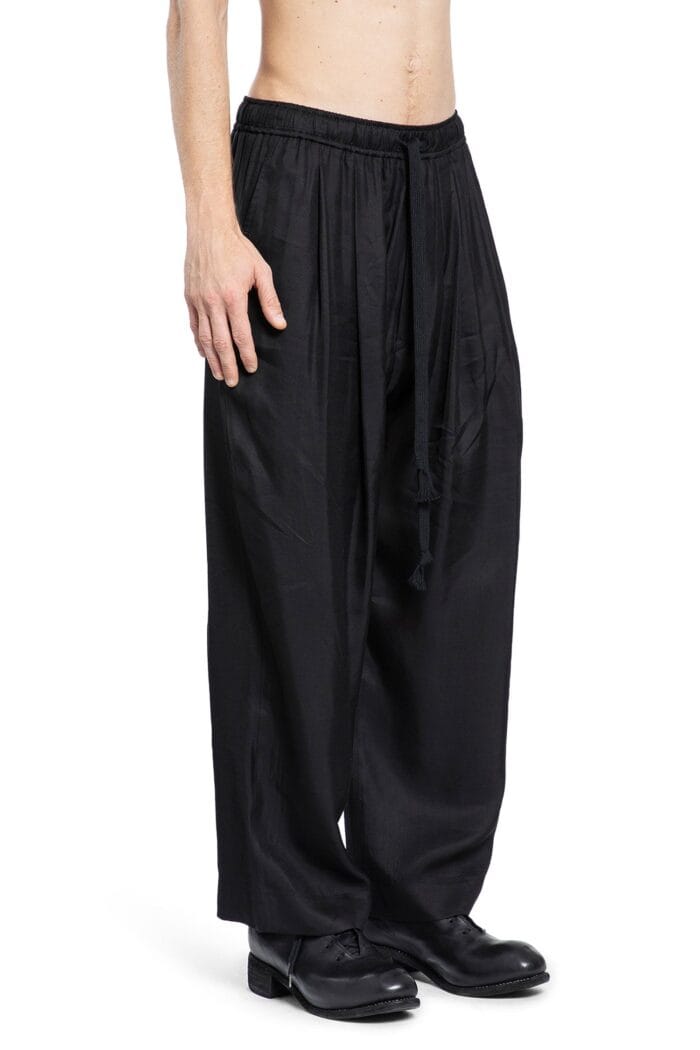 ZIGGY CHEN Viscose Rayon Drawstring Trousers