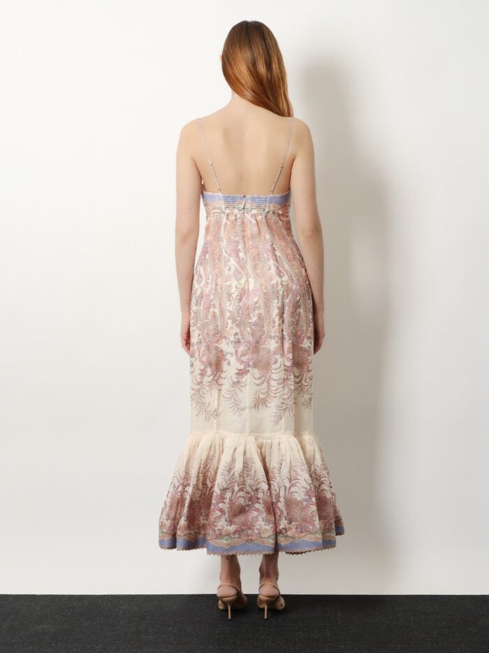 ZIMMERMANN Alchemy Gown Linen And Silk Dress