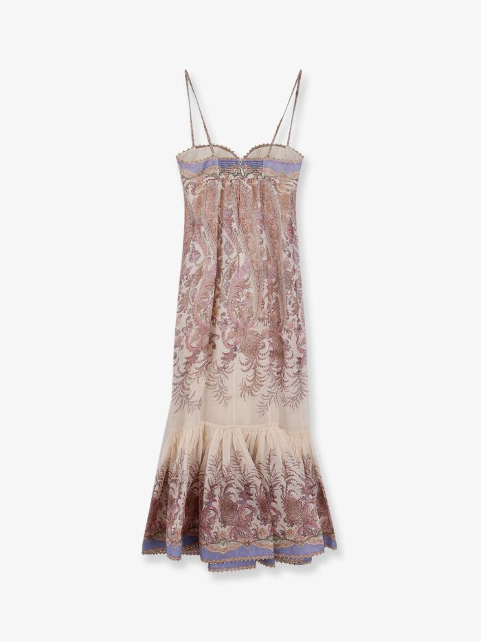 ZIMMERMANN Alchemy Gown Linen And Silk Dress