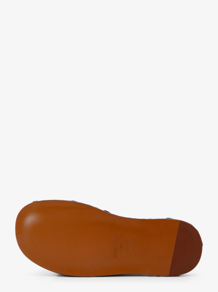 ZIMMERMANN Alchemy Leather Sandals With Woven Details