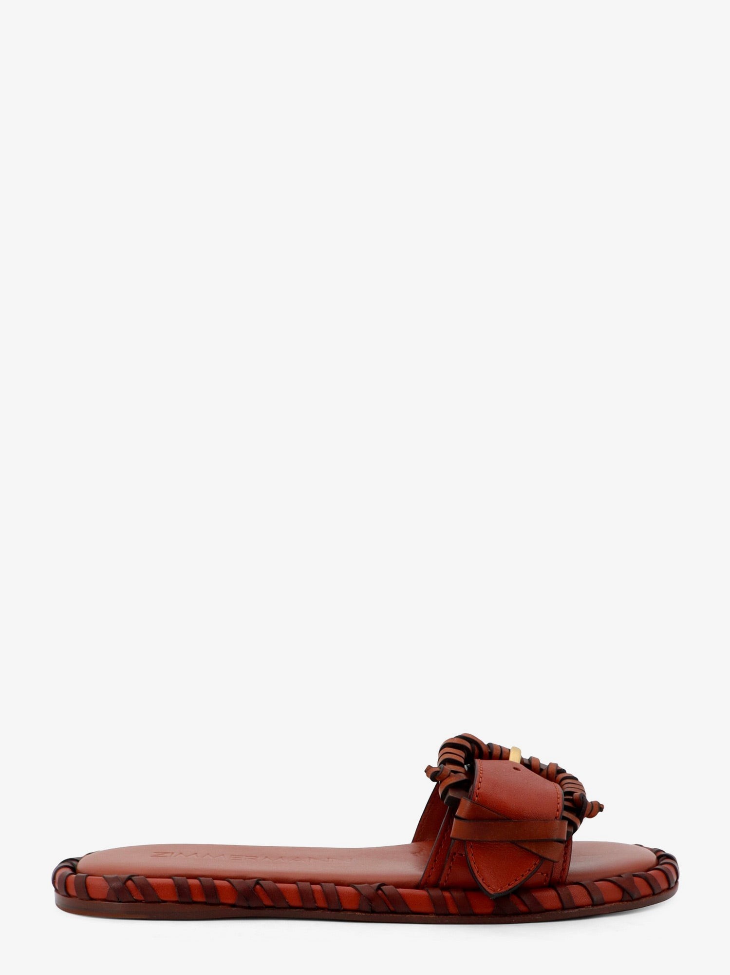 ZIMMERMANN Alchemy Leather Sandals With Woven Details
