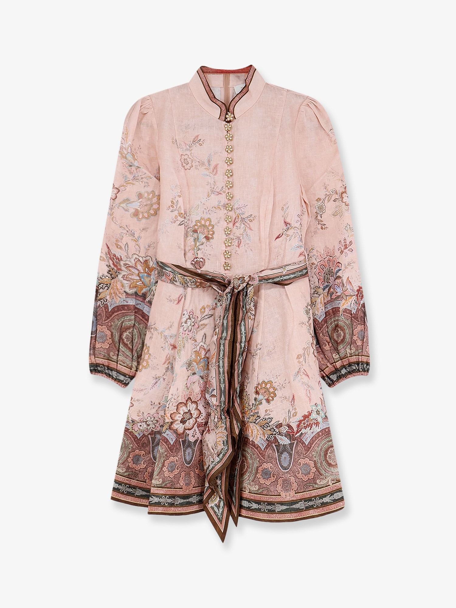ZIMMERMANN Alchemy Linen Dress With Floral Print