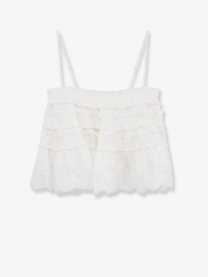 zimmermann alchemy shirred bandeau top ZIMMERMANN Alchemy Shirred Bandeau Top