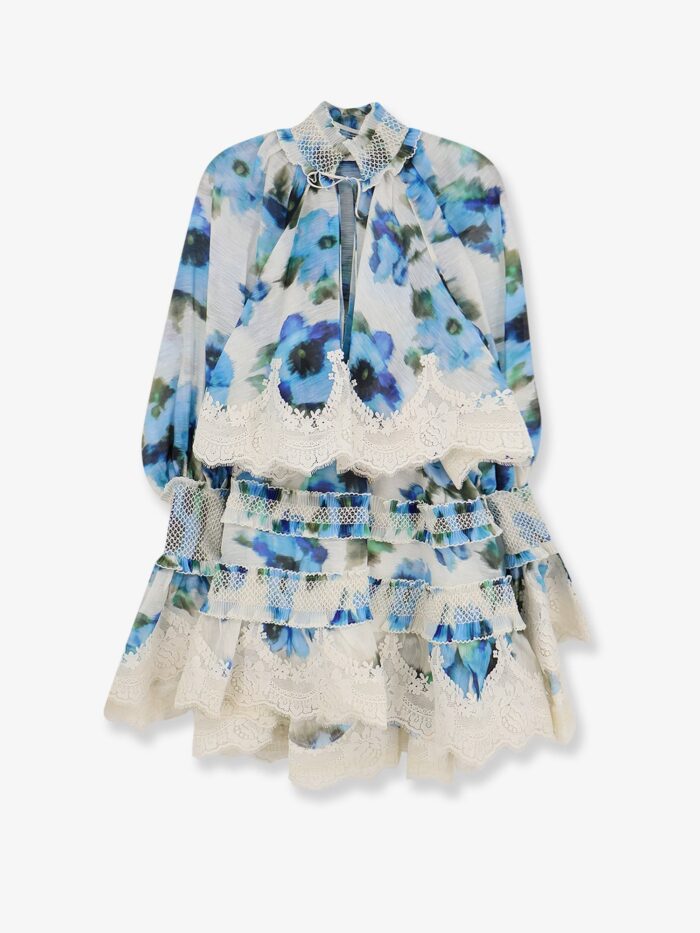 zimmermann alchemy shirred mini dress ZIMMERMANN Alchemy Shirred Mini Dress