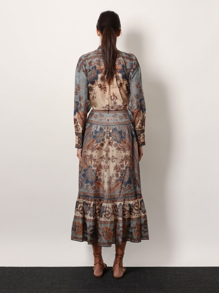 ZIMMERMANN Ascension Tiered Midi Skirt