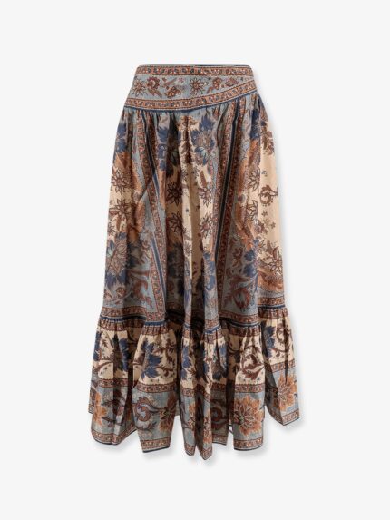 ZIMMERMANN Ascension Tiered Midi Skirt