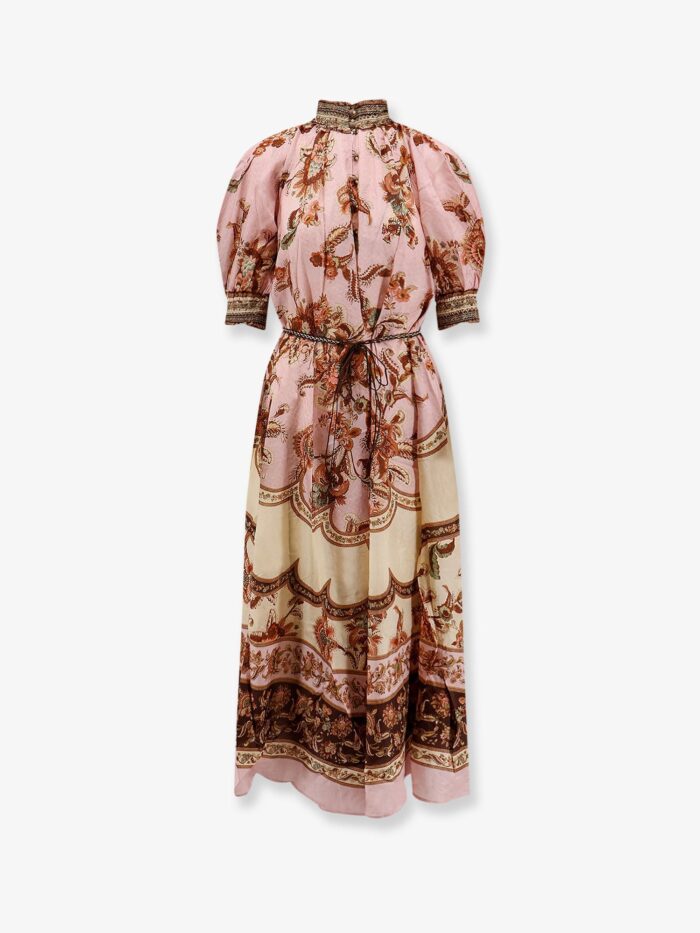 zimmermann aster billow silk long dress ZIMMERMANN Aster Billow Silk Long Dress