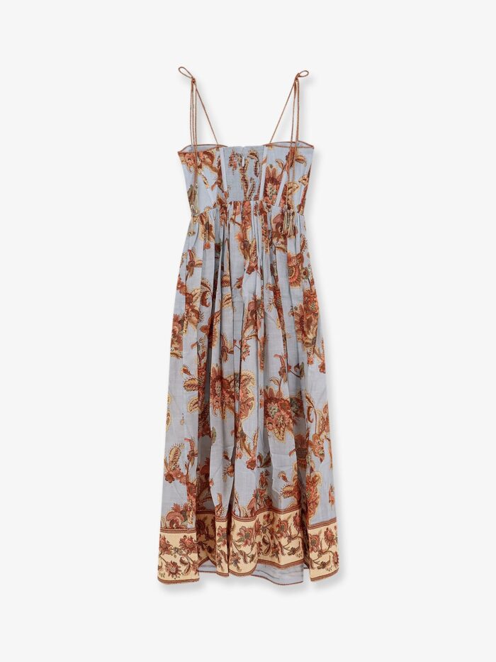 ZIMMERMANN Aster Corset Cototn Midi Dress