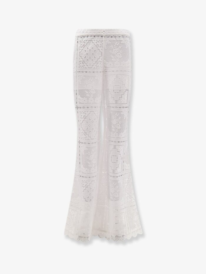 zimmermann aster embroidered trousers ZIMMERMANN Aster Embroidered Trousers