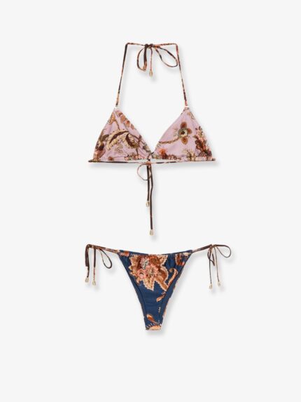 ZIMMERMANN Aster Nylon Bikini With Paisley Print