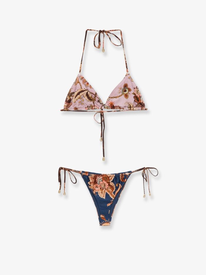 zimmermann aster nylon bikini with paisley print ZIMMERMANN Aster Nylon Bikini With Paisley Print