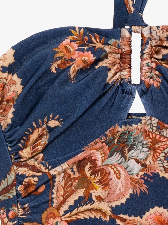 ZIMMERMANN Aster Nylon One Piece Swimsuit With Paisley Print
