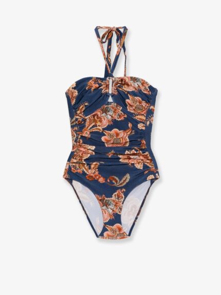 ZIMMERMANN Aster Nylon One Piece Swimsuit With Paisley Print
