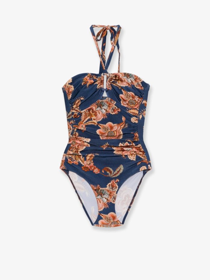 zimmermann aster nylon one piece swimsuit with paisley print ZIMMERMANN Aster Nylon One Piece Swimsuit With Paisley Print