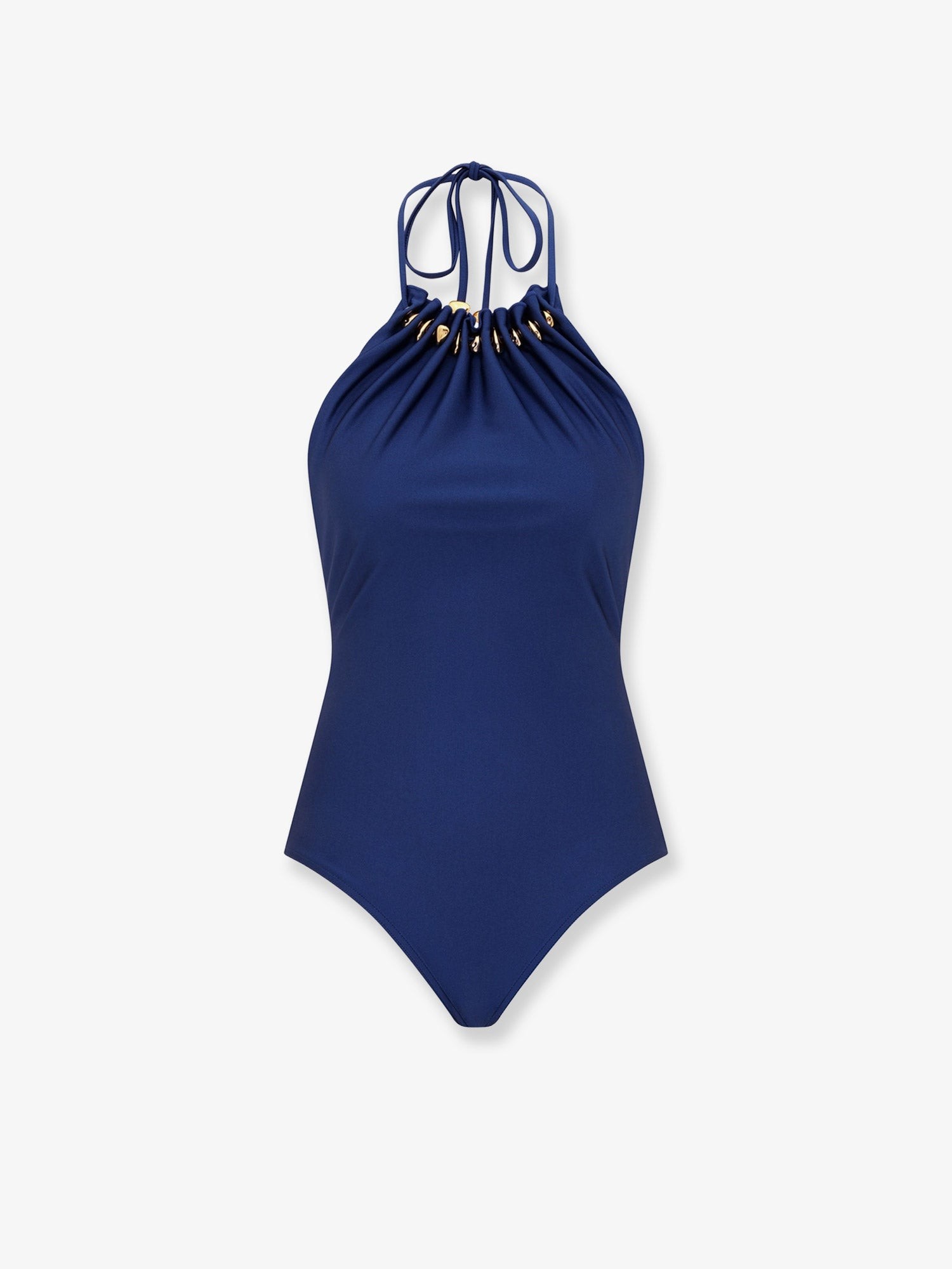 ZIMMERMANN Aster One-piece Swimsuit In Shiny Nylon With Bead Detail