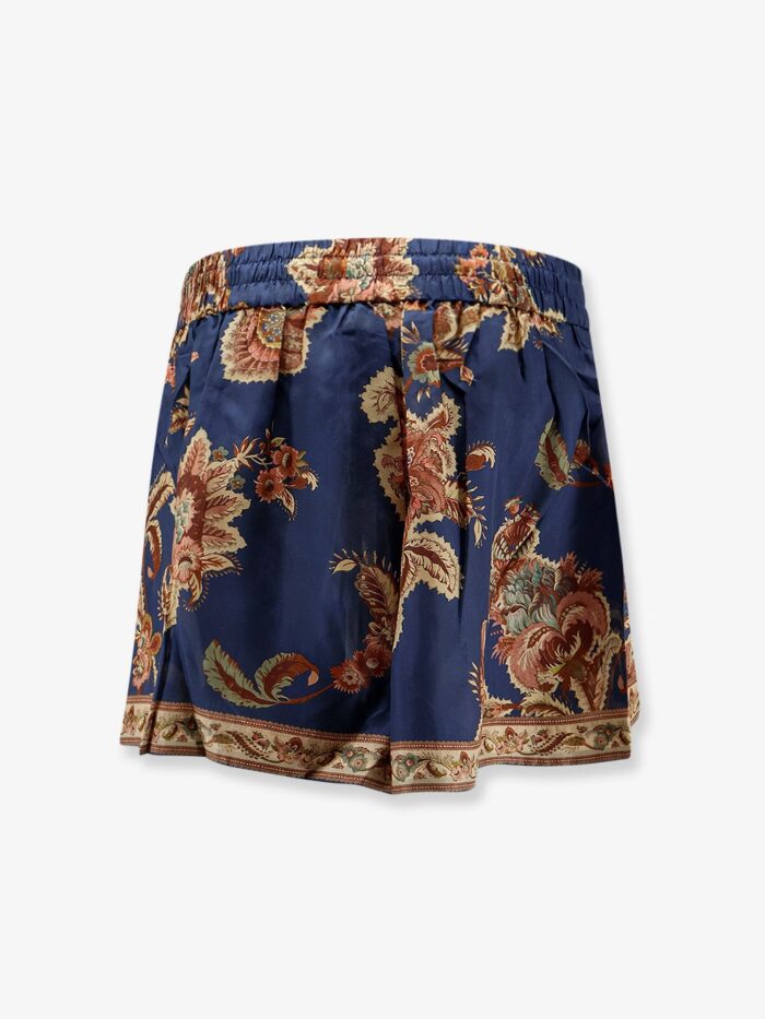 ZIMMERMANN Aster Relaxed Silk Bermuda Shorts