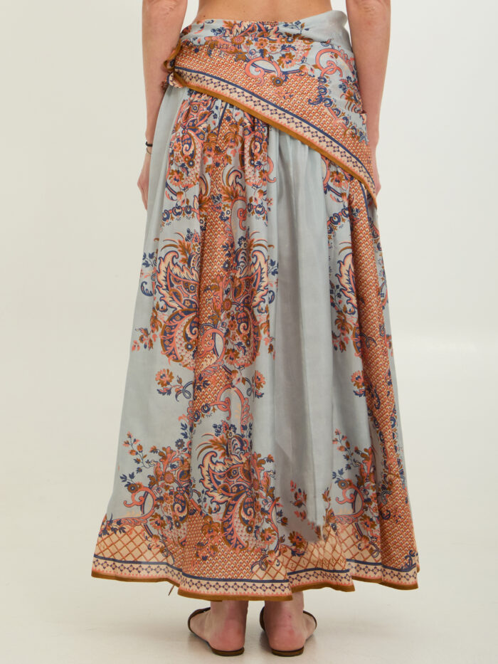 Zimmermann Aster scarf midi skirt