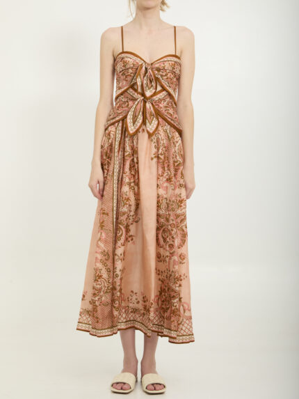 Zimmermann Aster scarf print midi dress