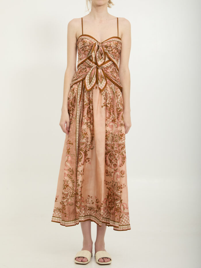 Zimmermann Aster scarf print midi dress