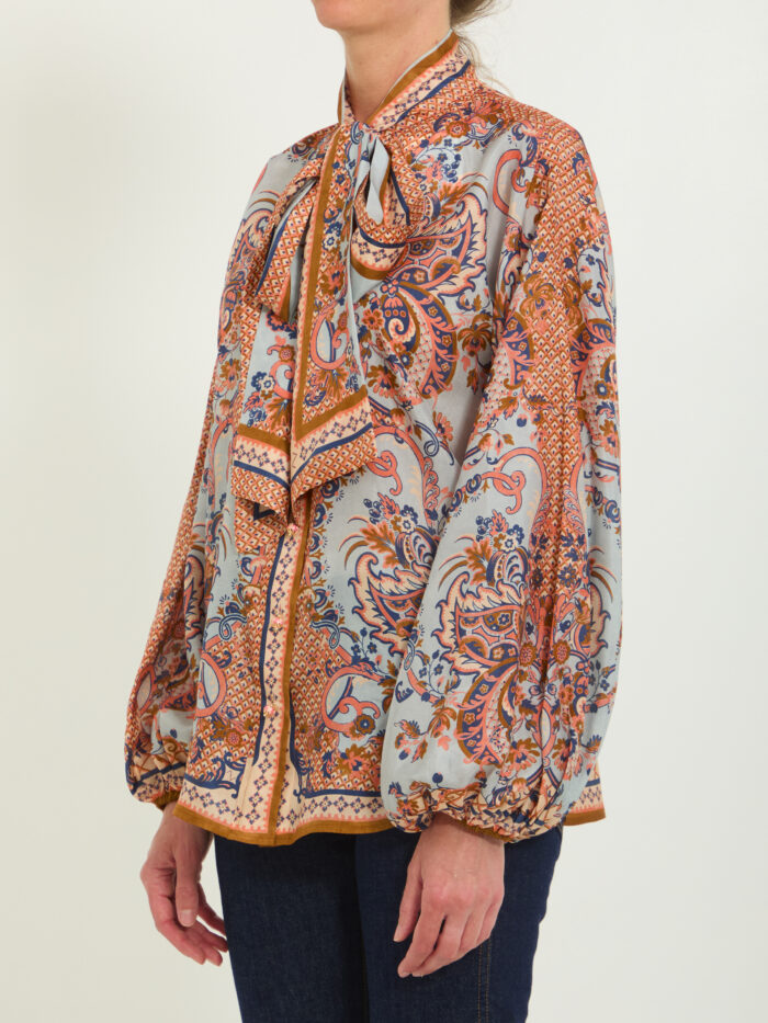 Zimmermann Aster tie neck blouse
