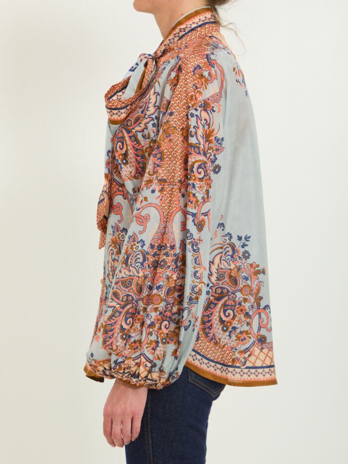 Zimmermann Aster tie neck blouse