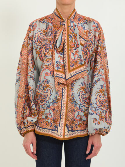 Zimmermann Aster tie neck blouse
