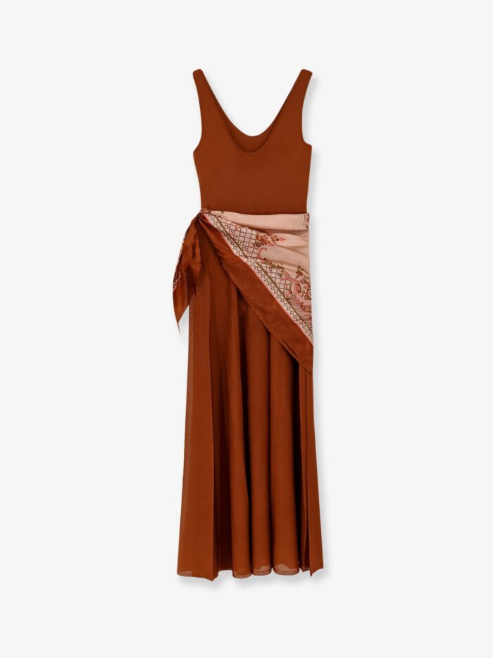 ZIMMERMANN Aster Viscose Blend Long Dress