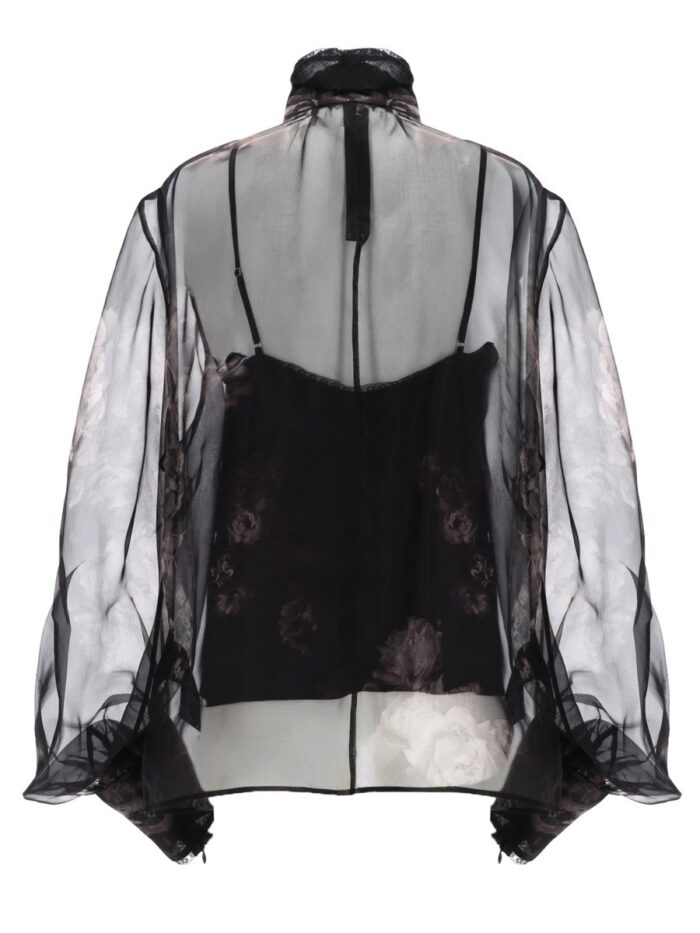 ZIMMERMANN BLOUSE WITH LAVALLIERE "HYPNOTIC"