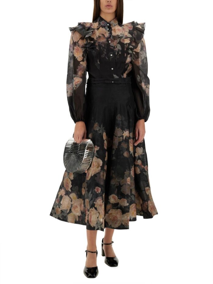 ZIMMERMANN BLOUSE WITH RUFFLES "CRUSH"