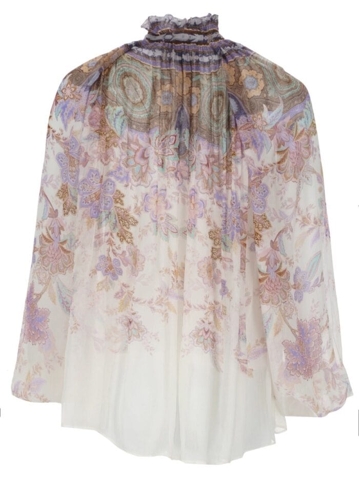 ZIMMERMANN BLUSA "LUNA" CON MANICHE A SBUFFO