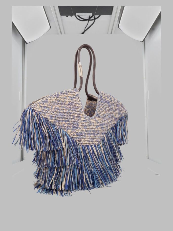 ZIMMERMANN BORSA TOTE "GOLDENTIME" MEDIUM CON FRANGE