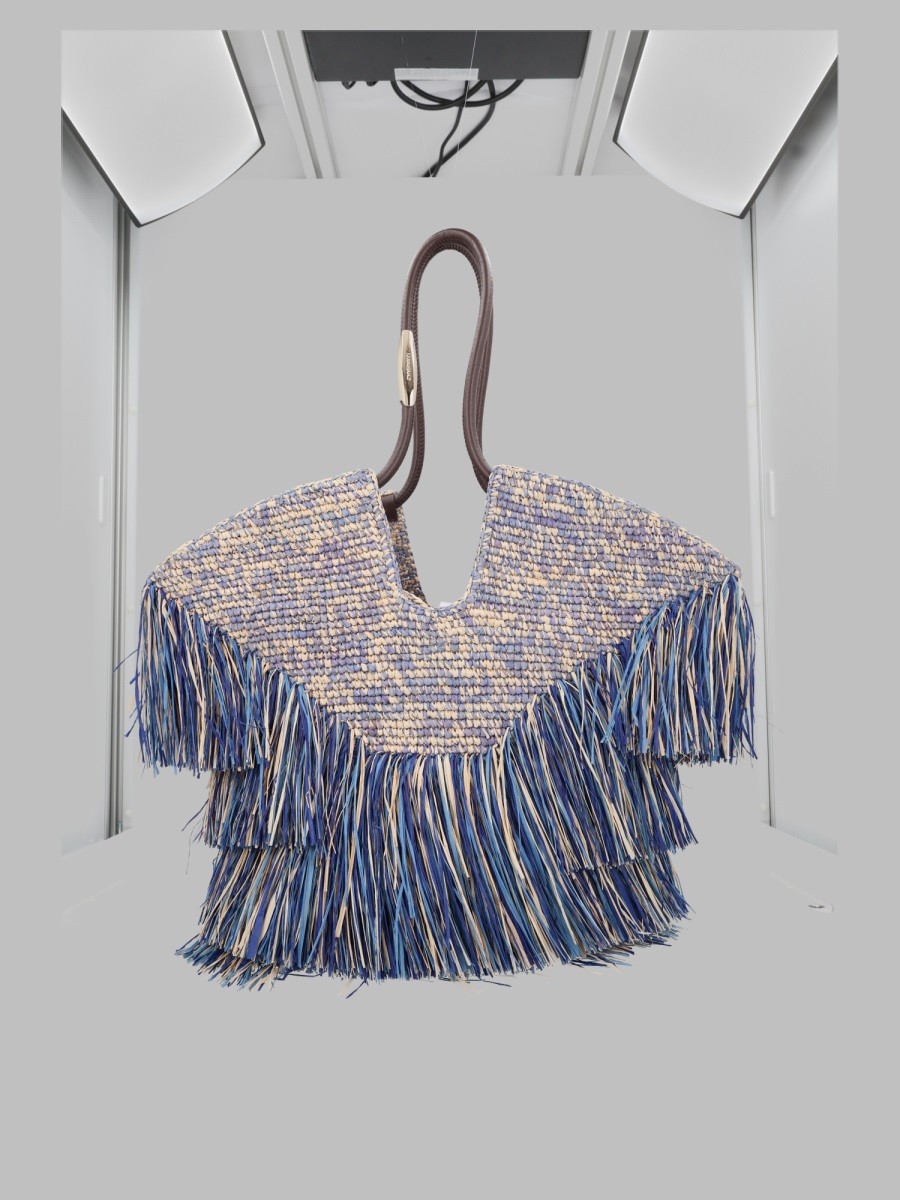 ZIMMERMANN BORSA TOTE "GOLDENTIME" MEDIUM CON FRANGE
