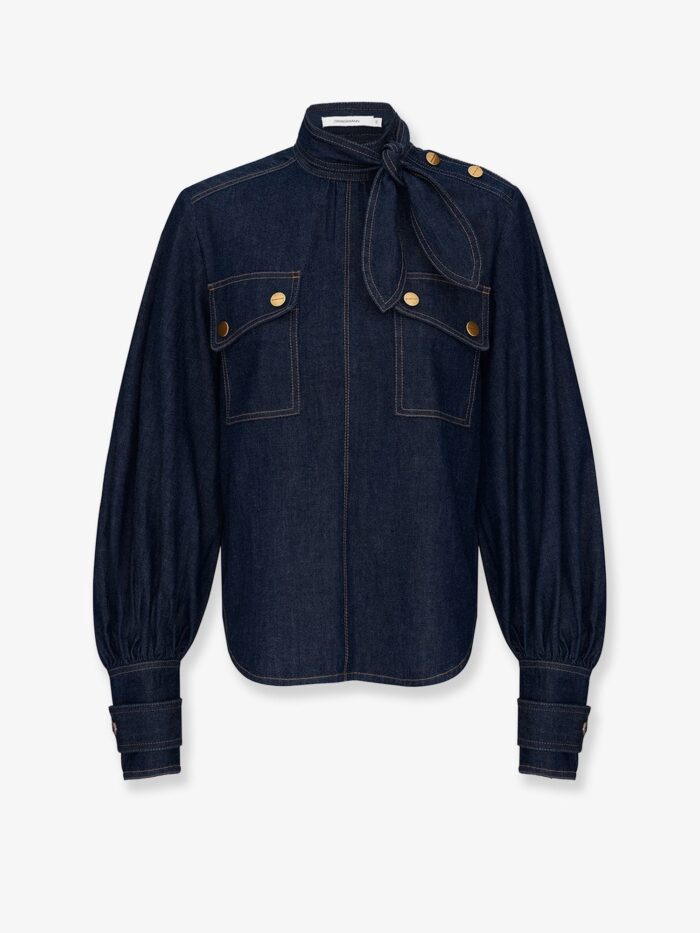 zimmermann cargo denim shirt ZIMMERMANN Cargo Denim Shirt