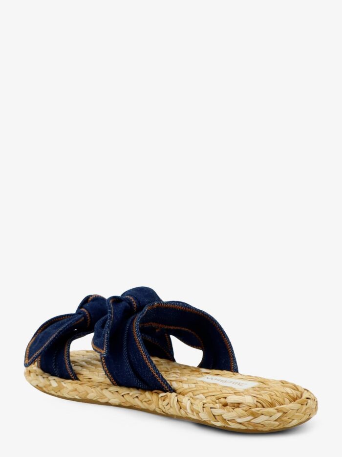 ZIMMERMANN Carousel Raffia And Denim Sandals