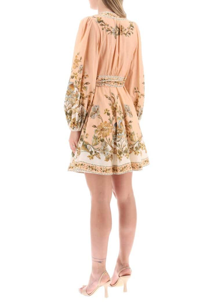 Zimmermann Chintz Wrap Mini Dress