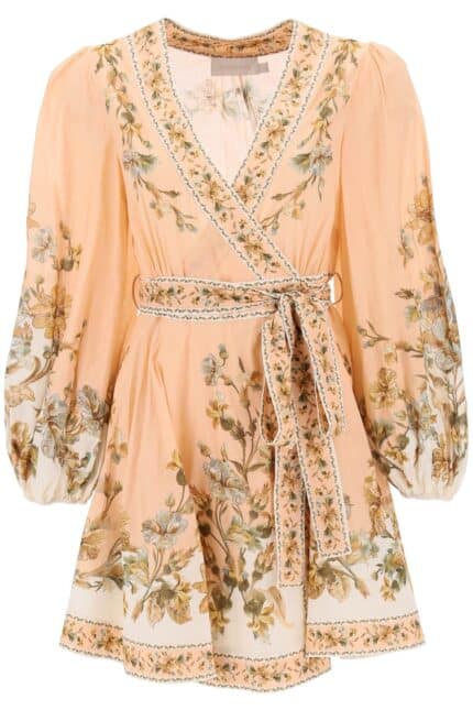 Zimmermann Chintz Wrap Mini Dress