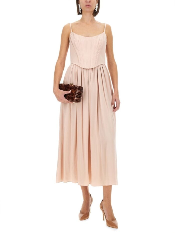 ZIMMERMANN CORSET MIDI DRESS