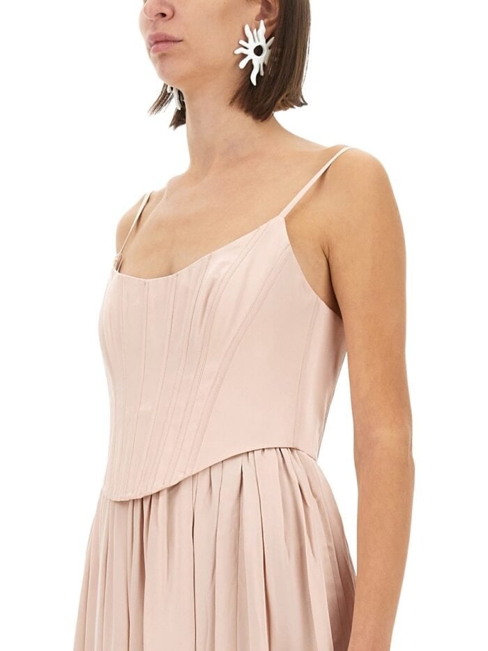 ZIMMERMANN CORSET MIDI DRESS