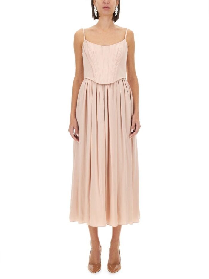 ZIMMERMANN CORSET MIDI DRESS
