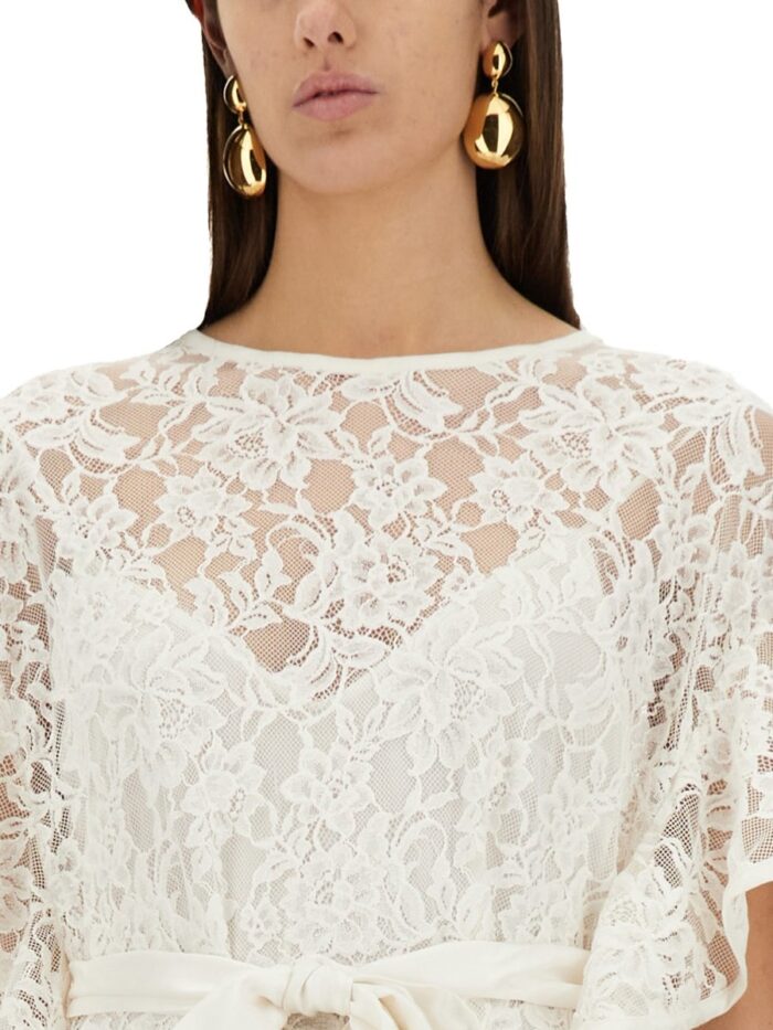 ZIMMERMANN "CRUSH" LACE MIDI DRESS