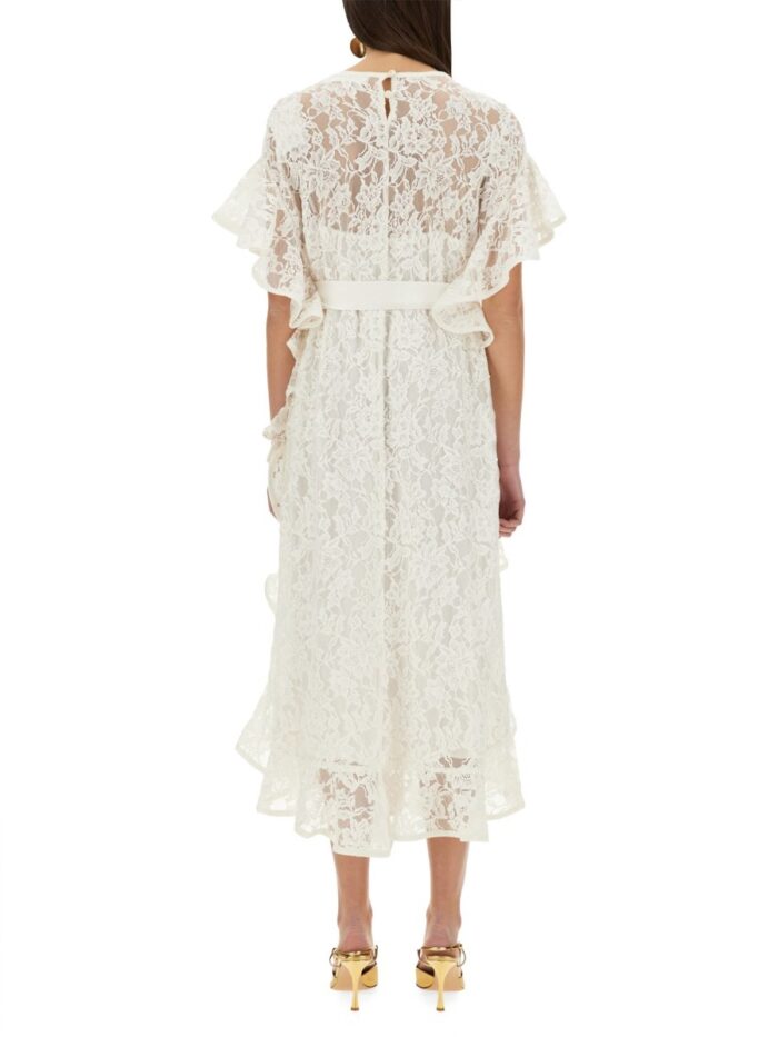 ZIMMERMANN "CRUSH" LACE MIDI DRESS