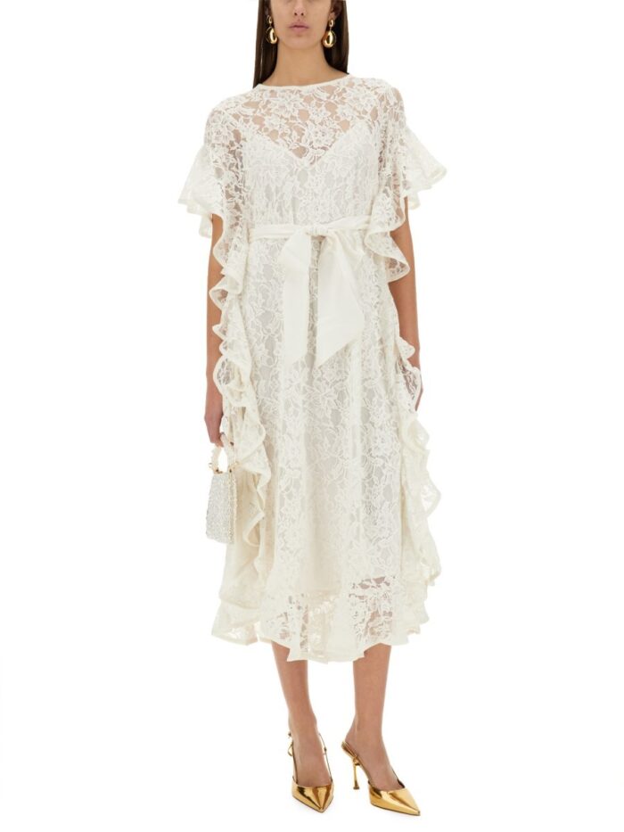 ZIMMERMANN "CRUSH" LACE MIDI DRESS