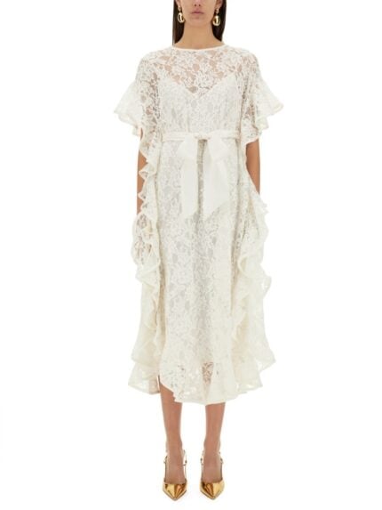 ZIMMERMANN "CRUSH" LACE MIDI DRESS
